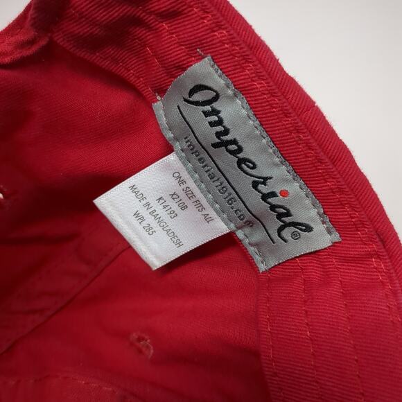CBH All Gas No Brakes Slideback Baseball Cap Red One Size Embroidered Imperial - Picture 11 of 11